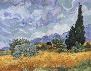 Vincent Van Gogh A Wheatfield,with Cypresses USA oil painting artist